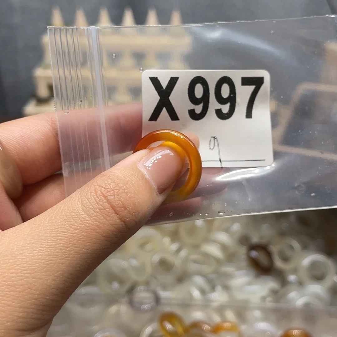 玛瑙/玉髓未镶嵌戒指997