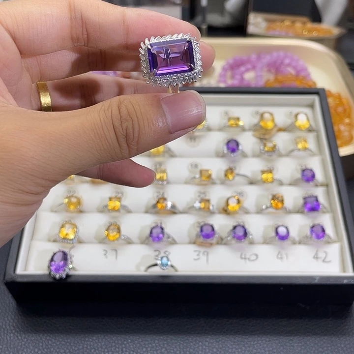 水晶手链未镶嵌戒指