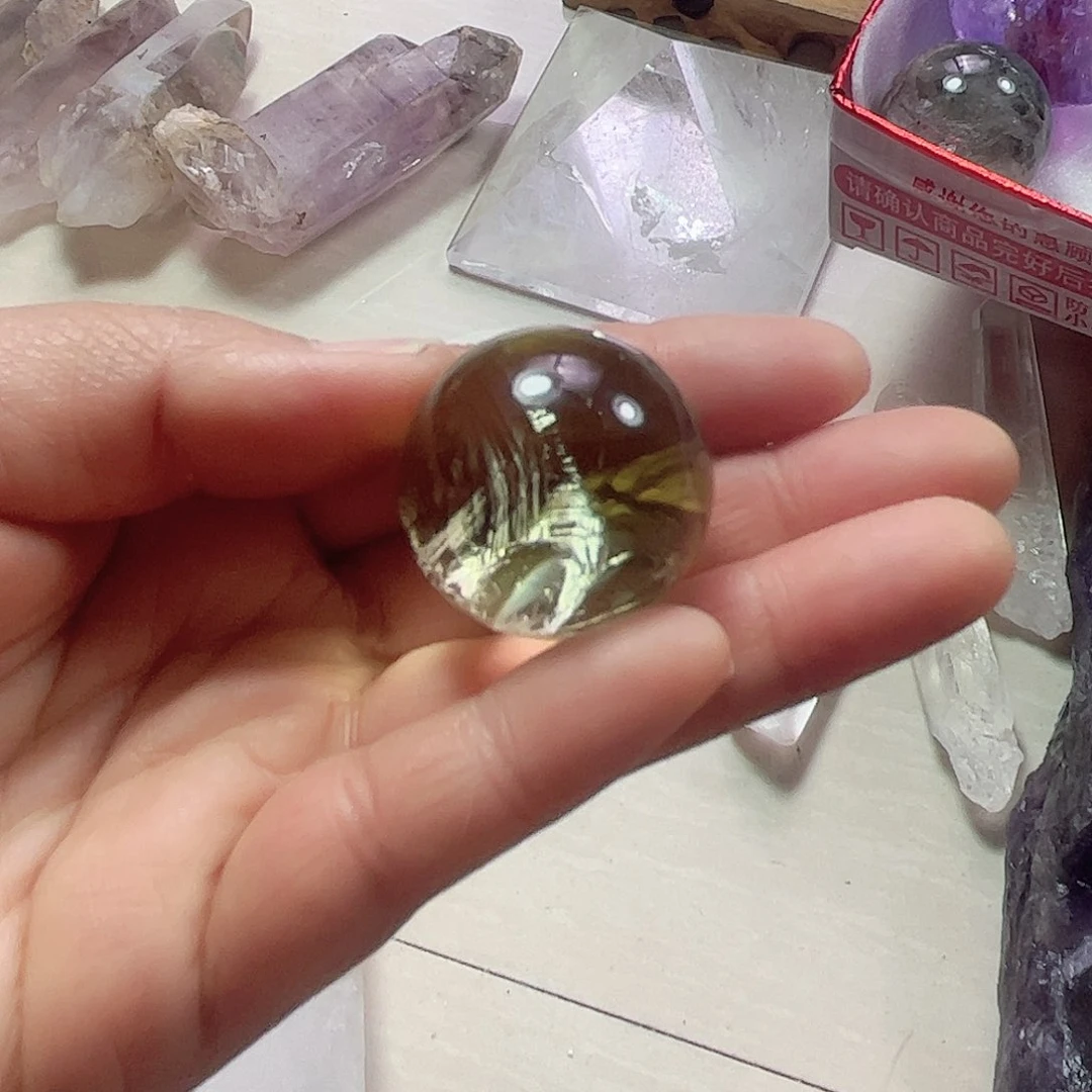 黄晶天然水晶球未镶嵌L****莹