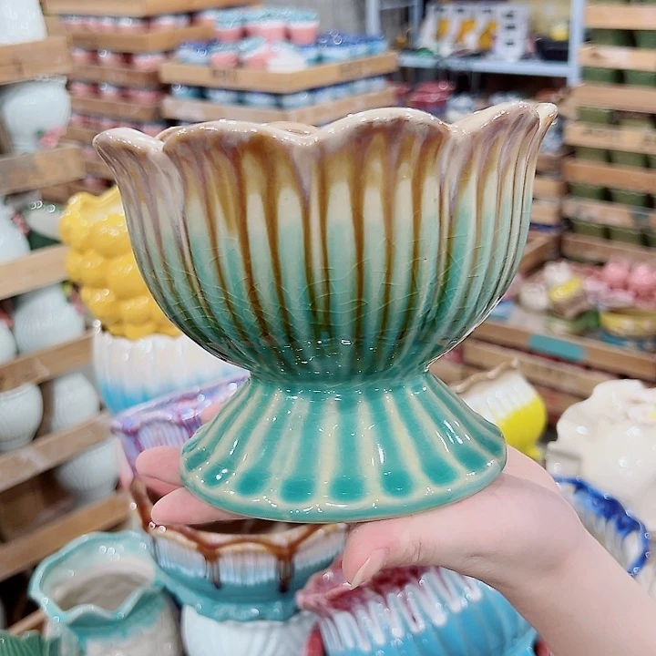 有孔，满10元发货多肉陶瓷花盆