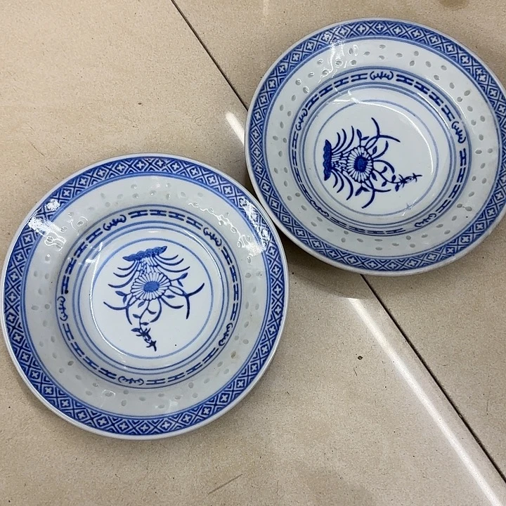 福***康陶瓷摆件景德镇陶瓷玲珑盘