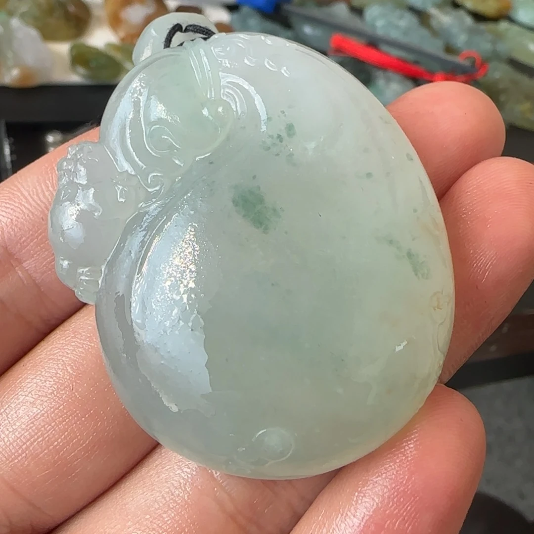 未镶嵌定制翡翠翡翠 钱袋