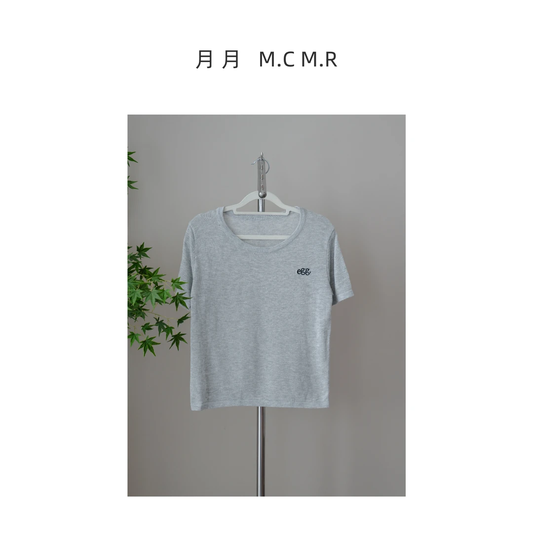 201百搭上衣/深灰色/条纹/浅灰色