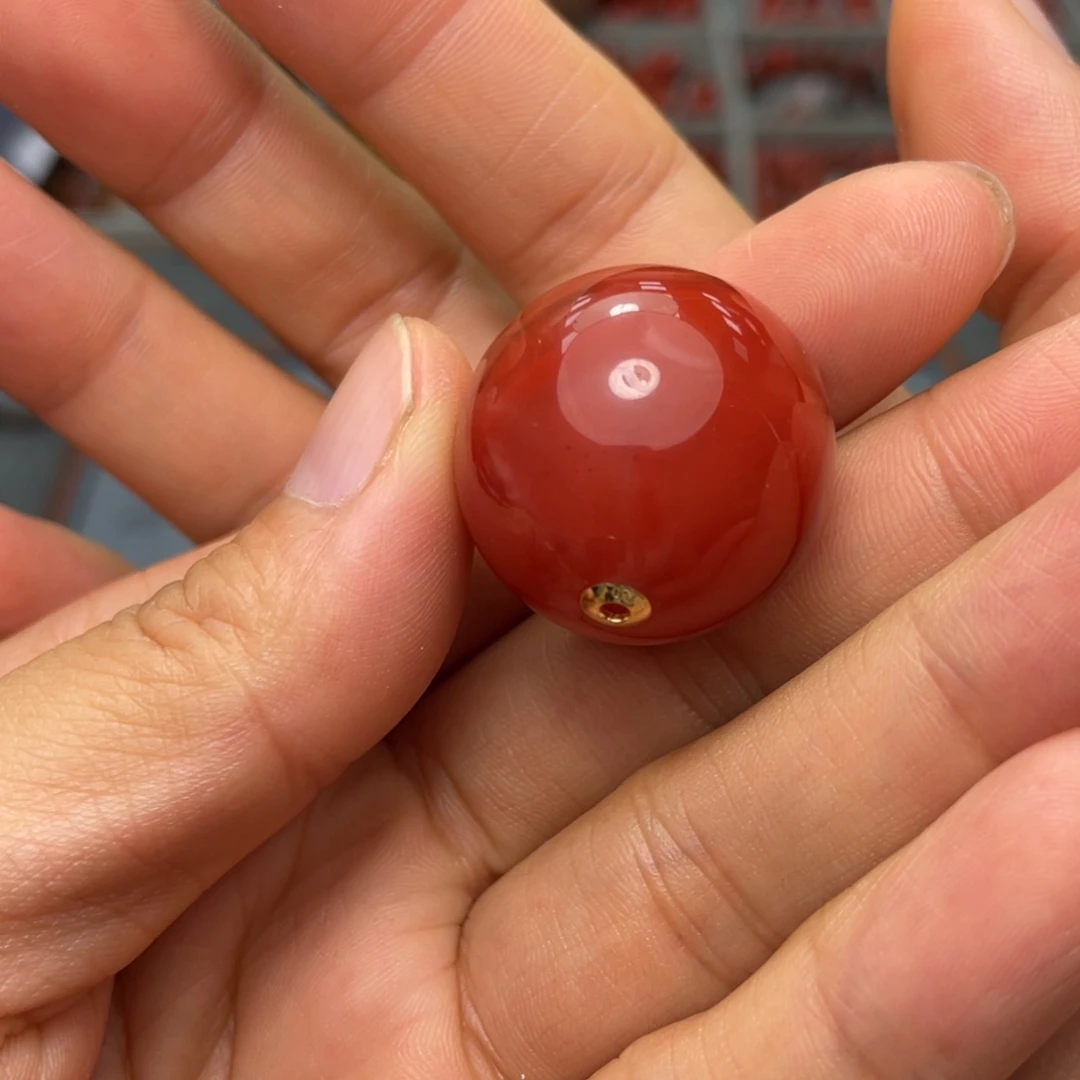 南红玛瑙单珠25多样性发1未镶嵌