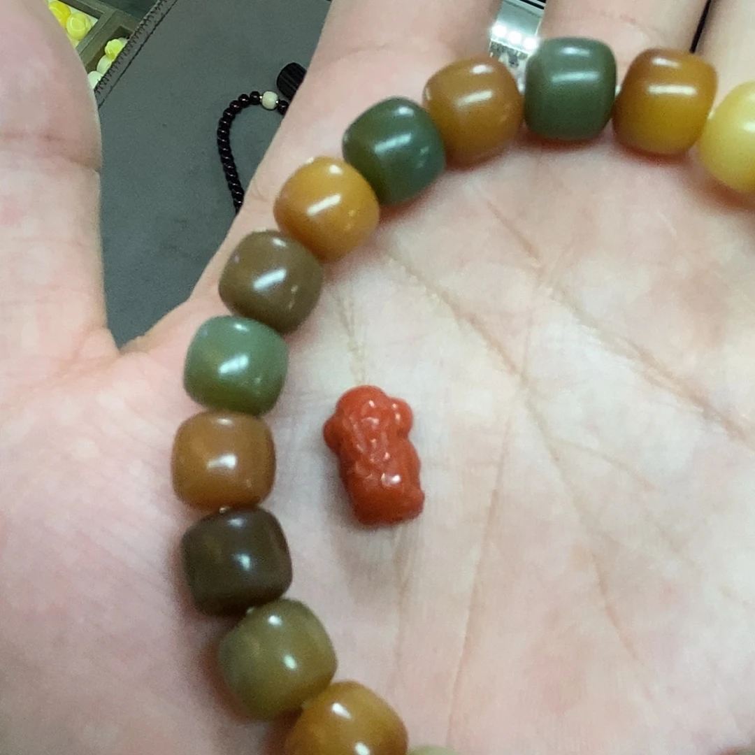 梦***梦吊坠白玉菩提小蕾单圈