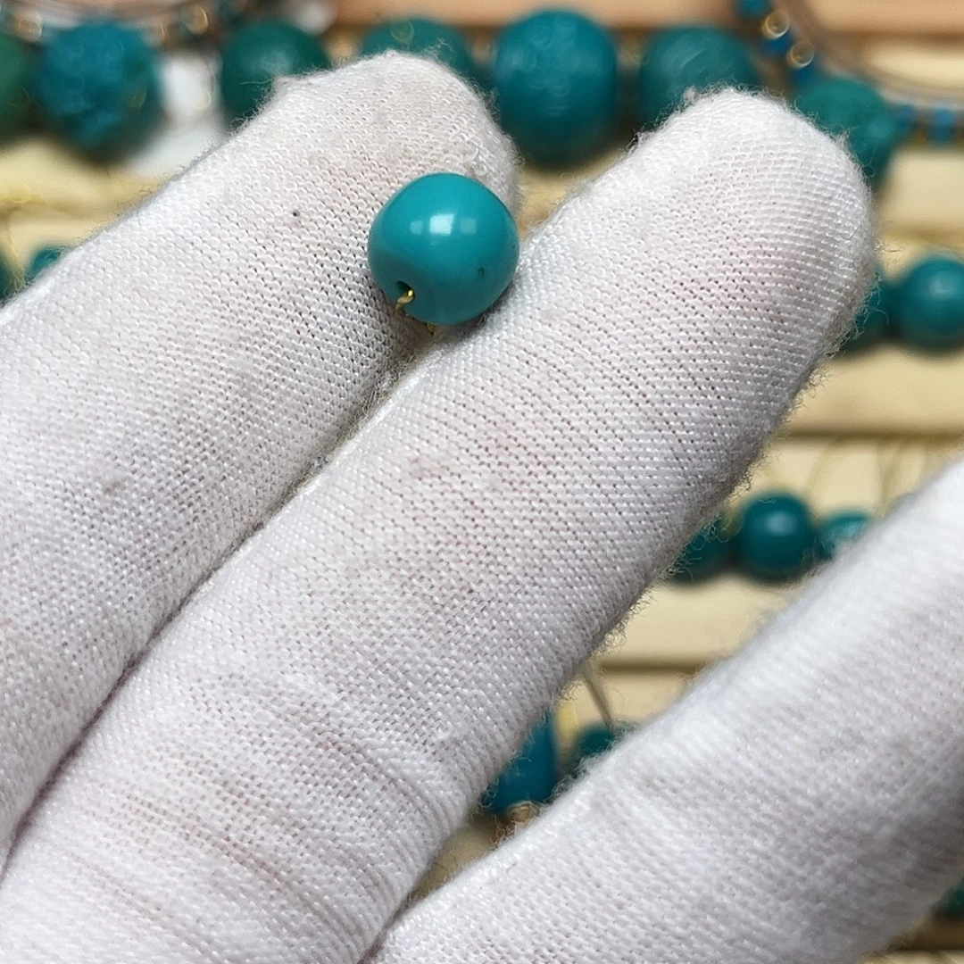 绿松石未镶嵌珠宝奇石322/8.6mm