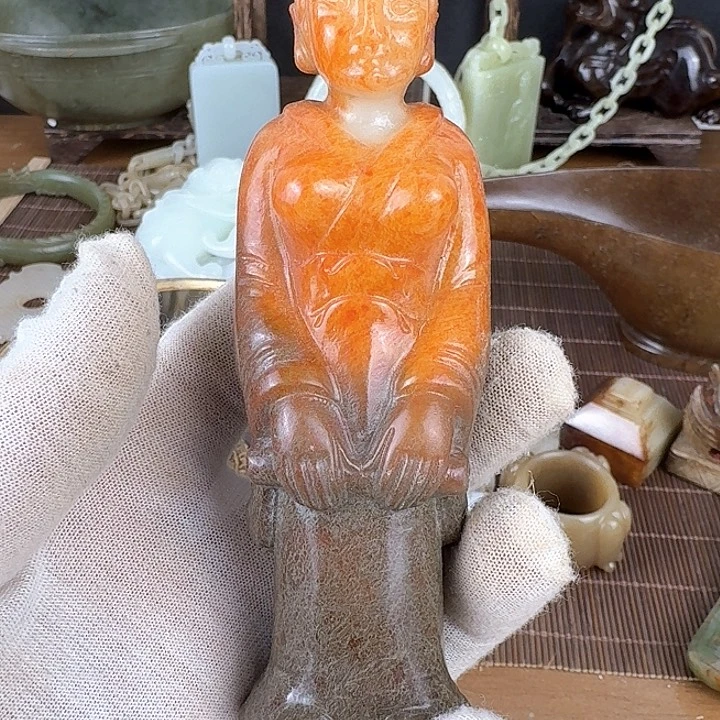 和田玉挂件未镶嵌天***情