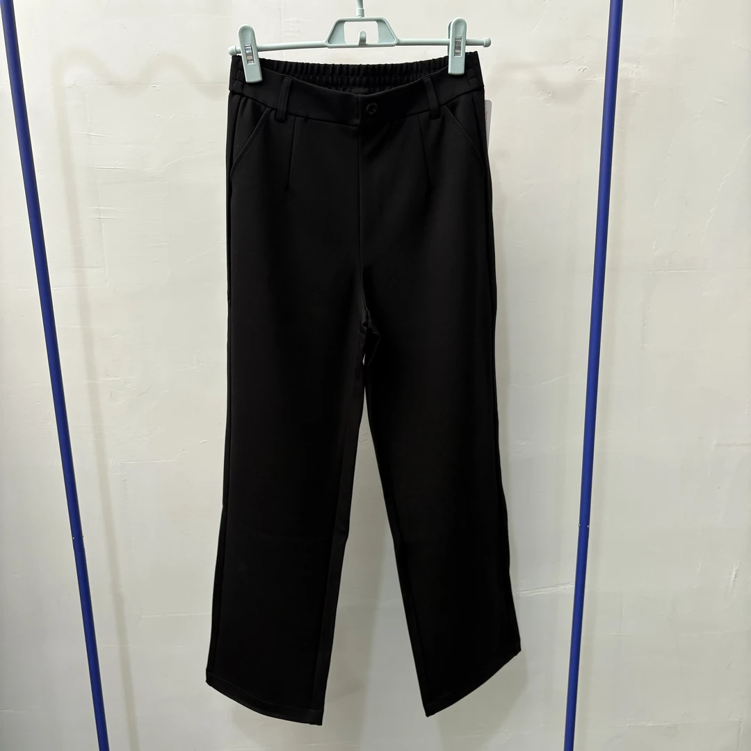 女 直筒裤 黑色轻奢休闲裤 百搭舒适 9179