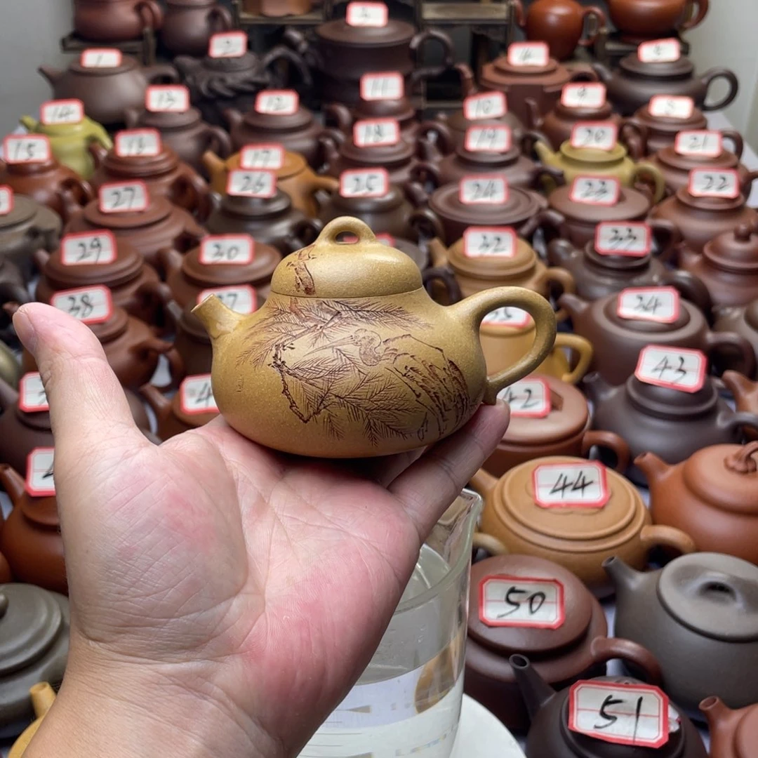骑***阳紫砂茶壶宜兴紫砂半手工