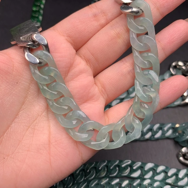 少***脸翡翠未镶嵌手链004