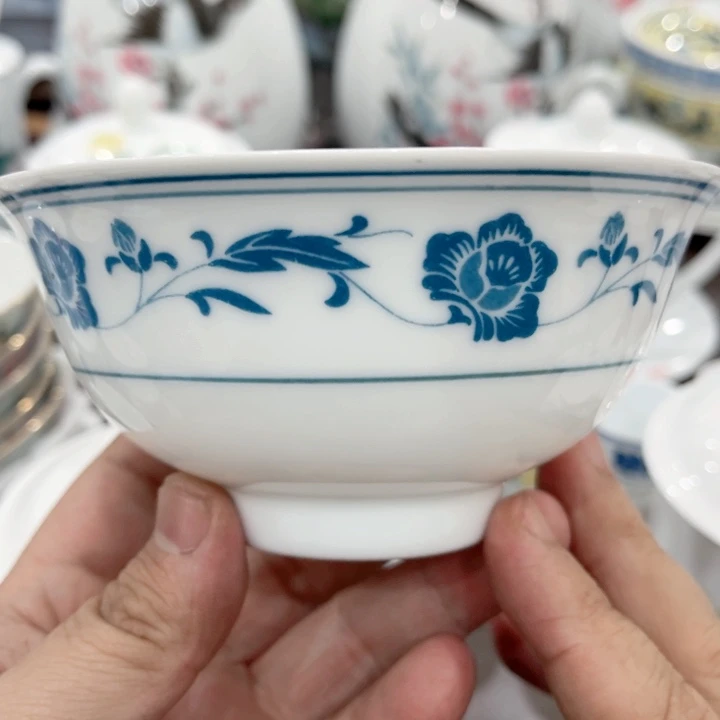 壶釉下五彩的瓷器在瓷器