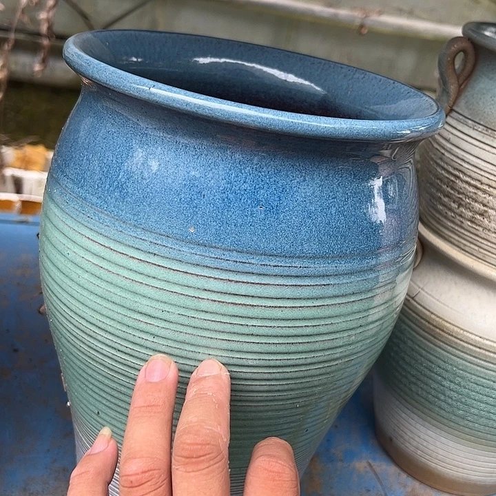紫砂花盆高度32口径20