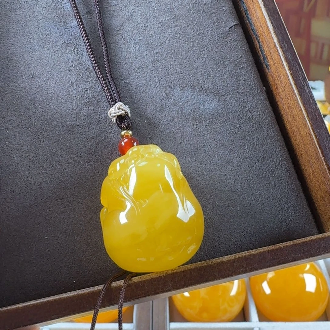 蜜蜡未镶嵌毛衣链