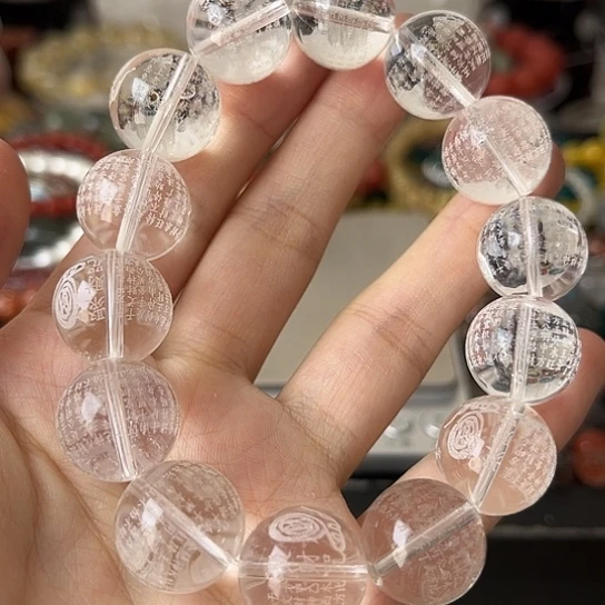 水晶手链未镶嵌清**移矿坑