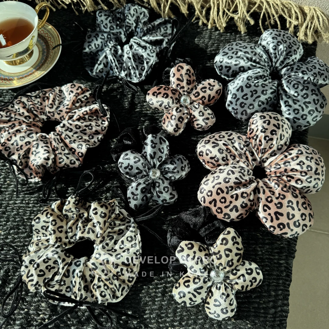 【现货】韩国新款肠圈正品爆款洋气花朵立体大肠圈FS75