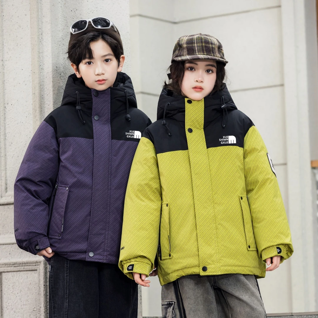 山北面XA826冬季中大童加厚休闲潮流保暧酷帅派克冲锋衣棉服