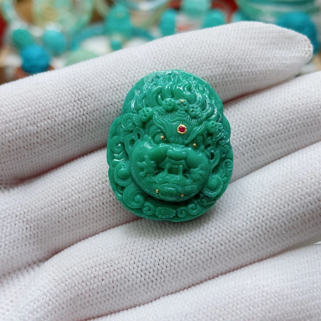 绿松石未镶嵌大黑天