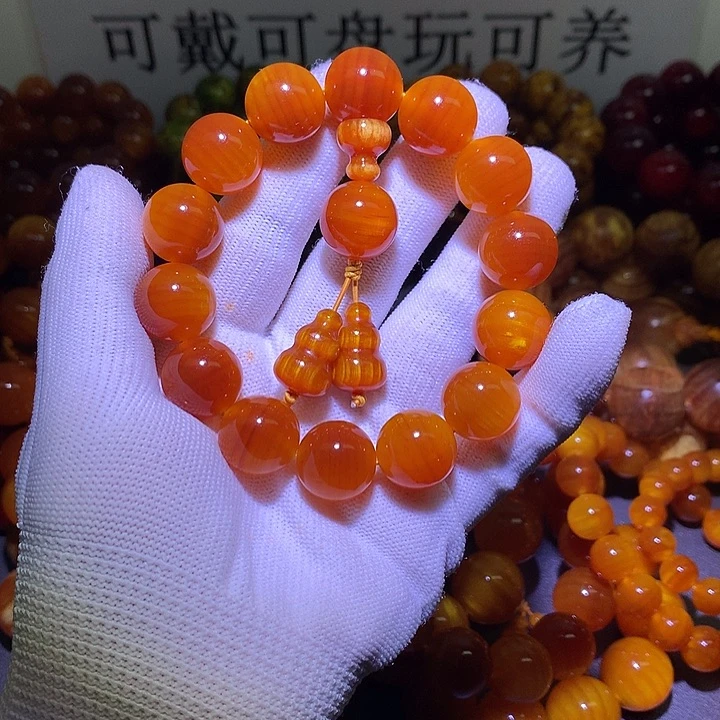 松木（琥珀木）手串/手链1.6 包浆高货