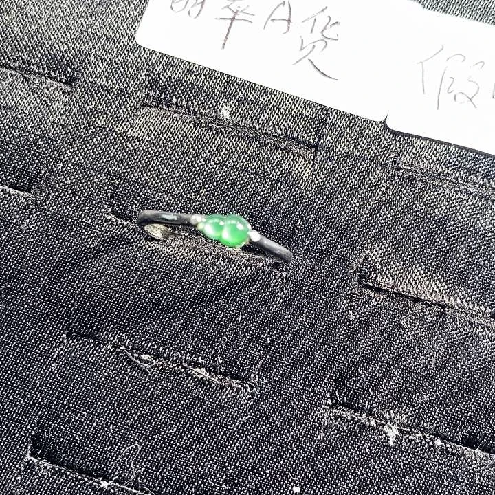 翡翠银S925镶嵌戒指