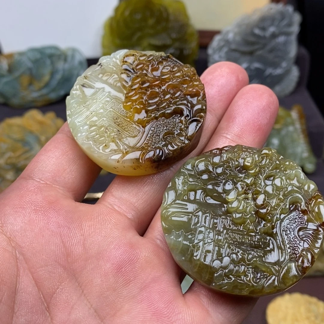 安***.未镶嵌岫玉吊坠(赠链)