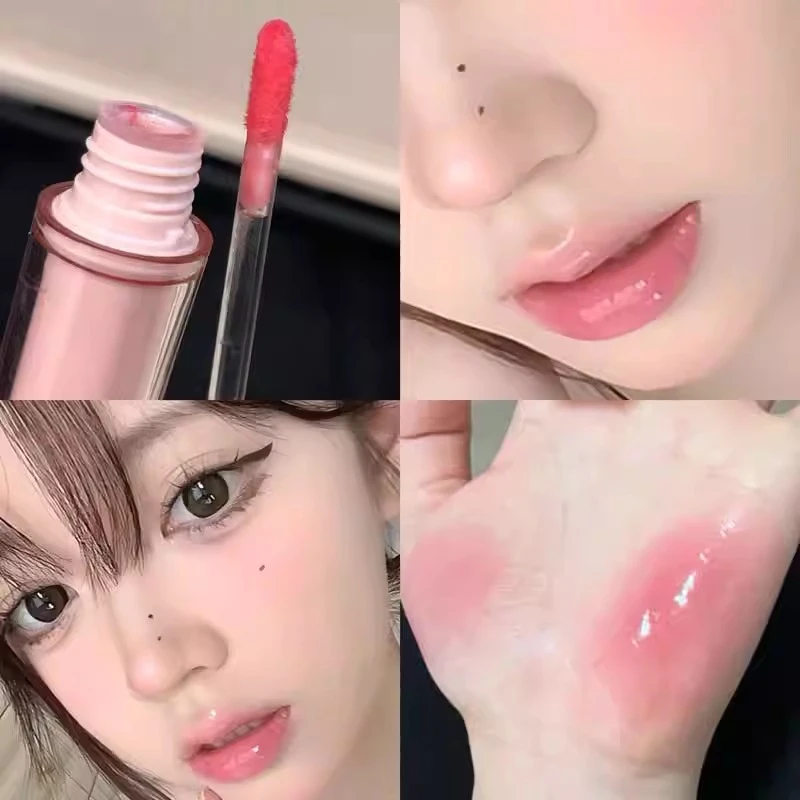少女心茶冻水光镜面唇釉滋润显白适合学生素颜使用