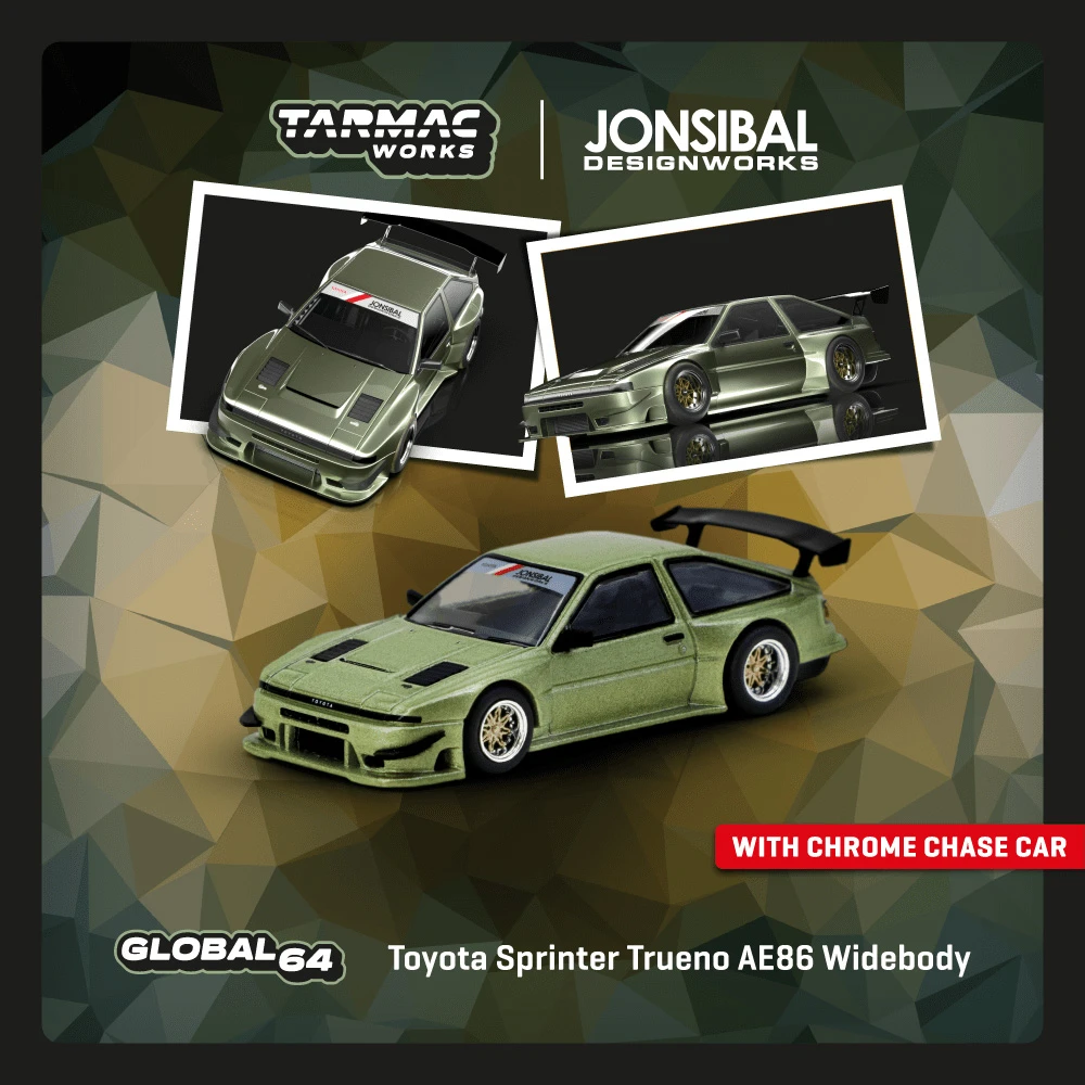 Tarmac Works 1:64 丰田 Sprinter Trueno AE86 Widebody 车模型