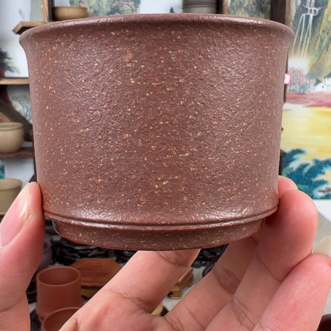 紫砂茶杯拙器甄选，纯原本矿。