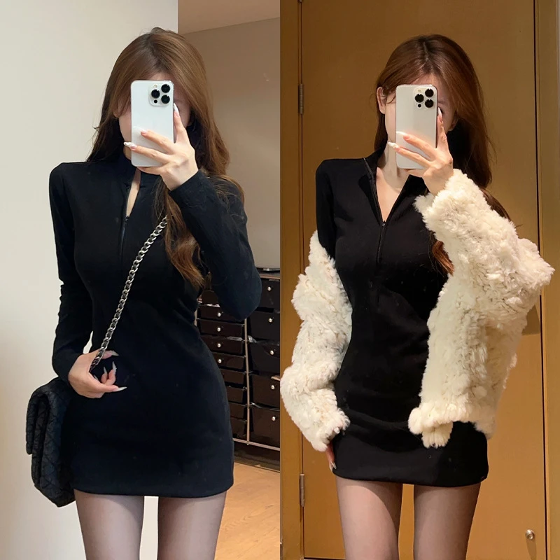 裙子温柔知性衣服连衣裙子流行时尚潮牌女装财阀千金女装包臀裙