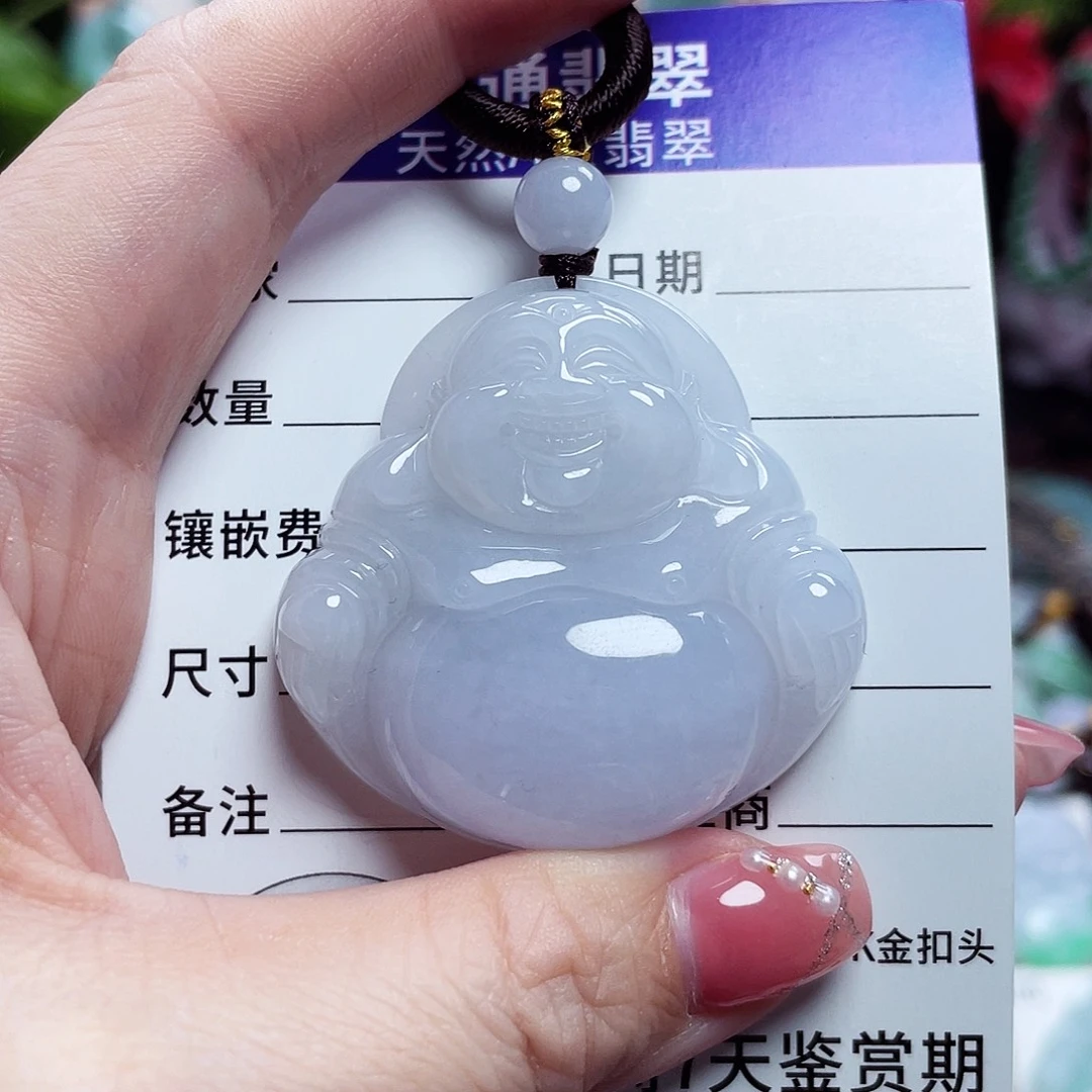 翡翠未镶嵌颈饰佛公19