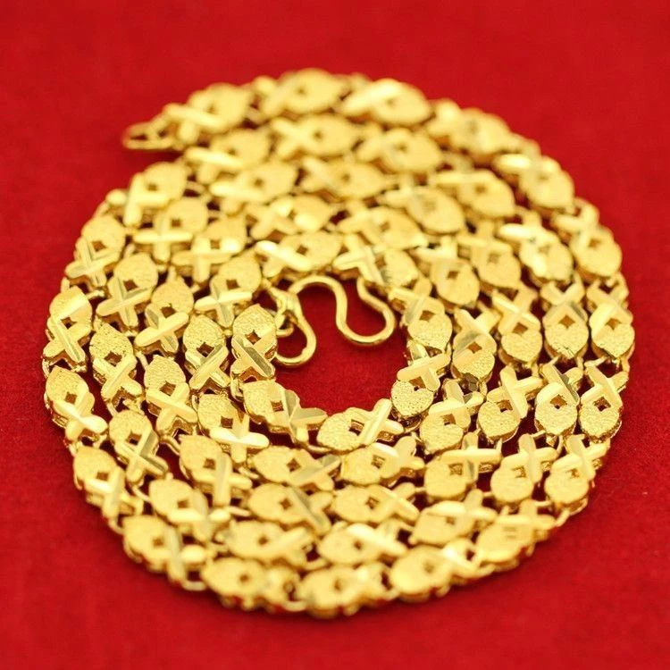 铜合金项链 铜合金女士余生有你项链百搭精美女款男士时尚霸气