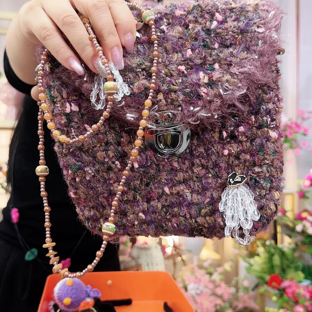 纯手工钩织手工钩织设计包包