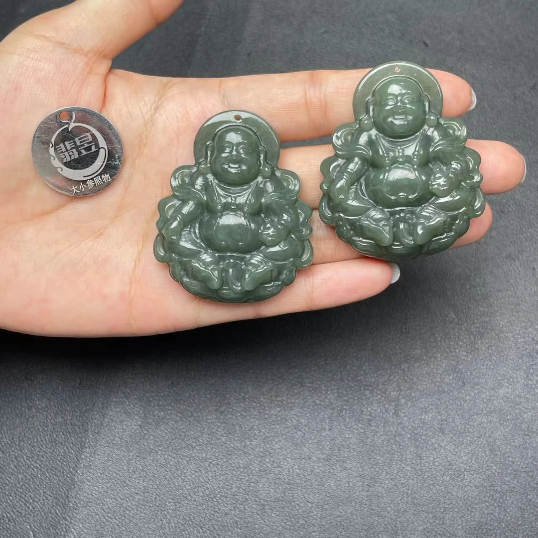 39927T29-3BH20-新疆且末蓝料-逍遥佛吊坠-多样性/发一件