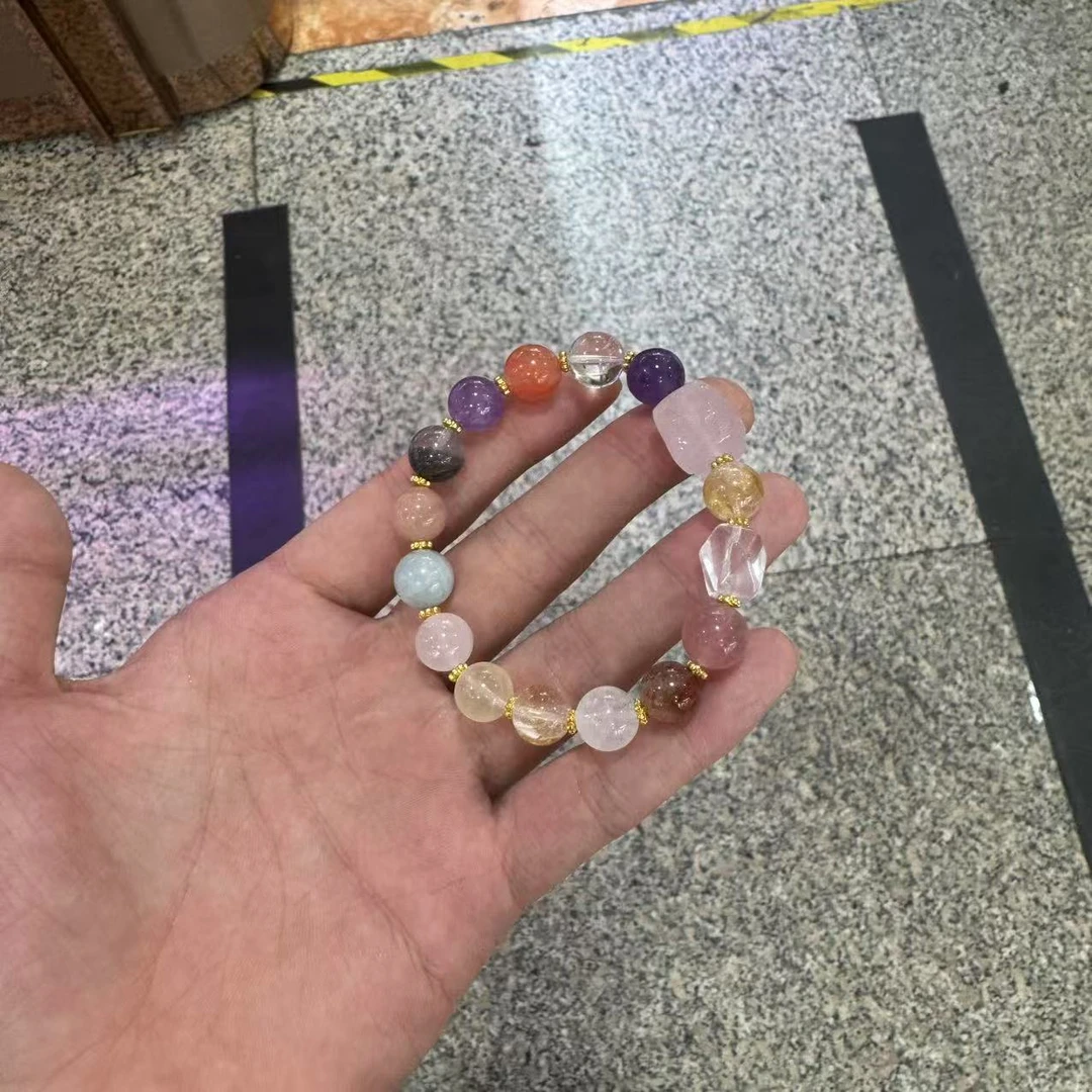 天然水晶多宝手链多样性发一