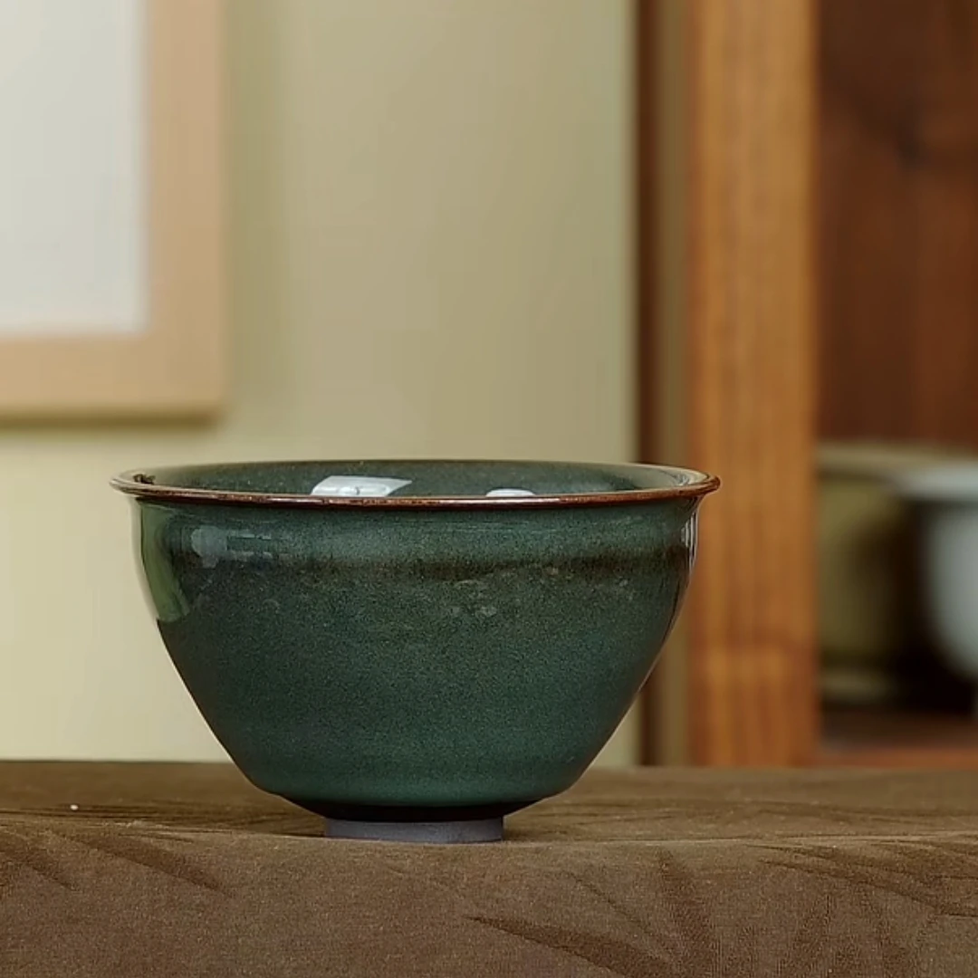 春水盏严卫恩龙泉青瓷陶瓷茶杯主人杯家用单杯个人专用品茗茶盏