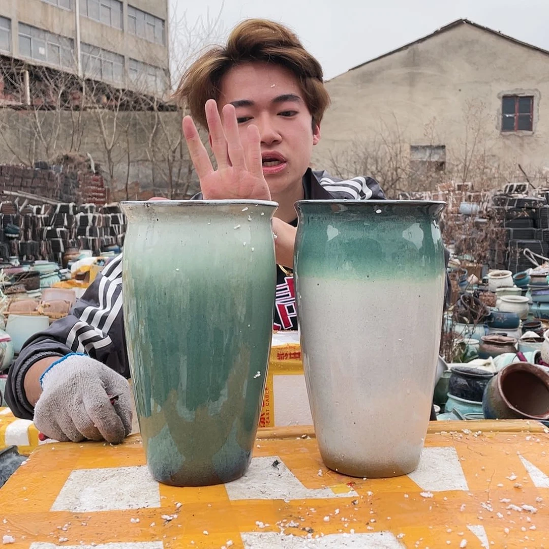 无铅玻璃宜兴紫砂花盆