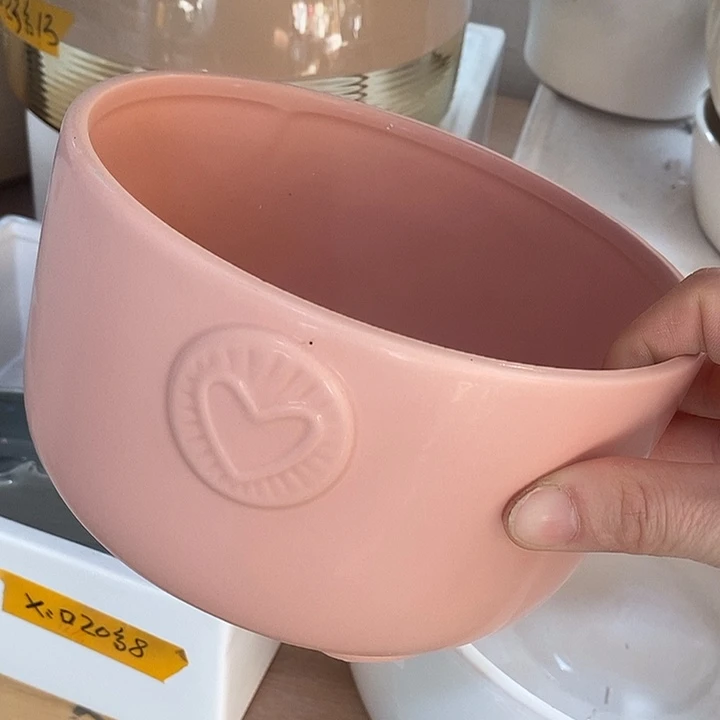 陶摆件陶盆有孔 瑕疵针孔漏釉介意勿拍外口 16外高10