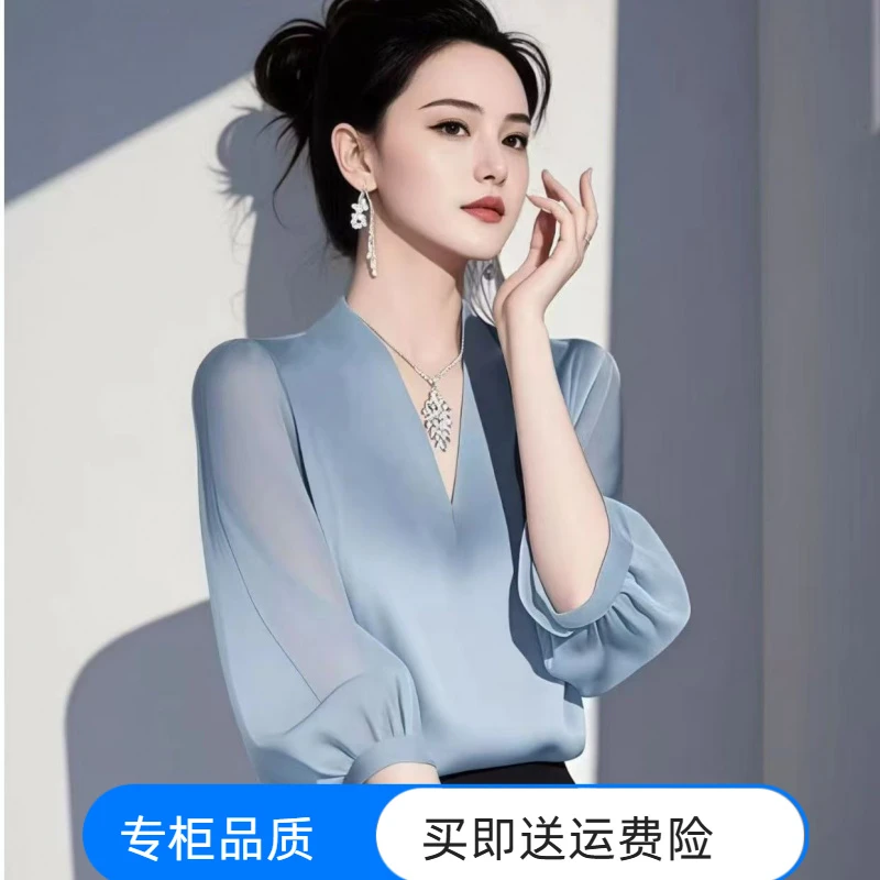 夏法式减龄百搭显瘦衬衫小众设计感轻奢衬衣