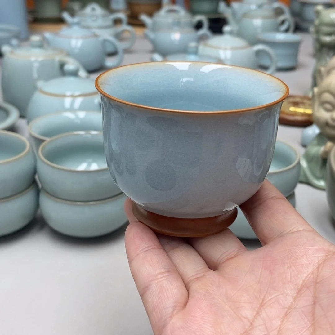 瓷微瑕提梁杯无礼盒