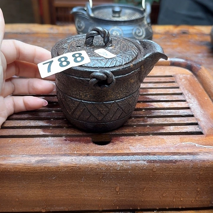 纯手工制作粗陶茶具