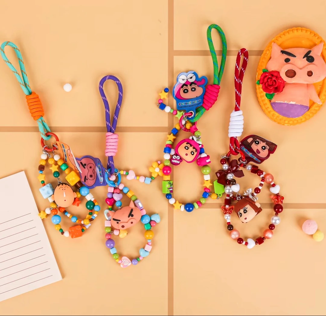 蜡笔小新立体手机挂绳周边桌面装饰摆件潮玩手办惊喜盒