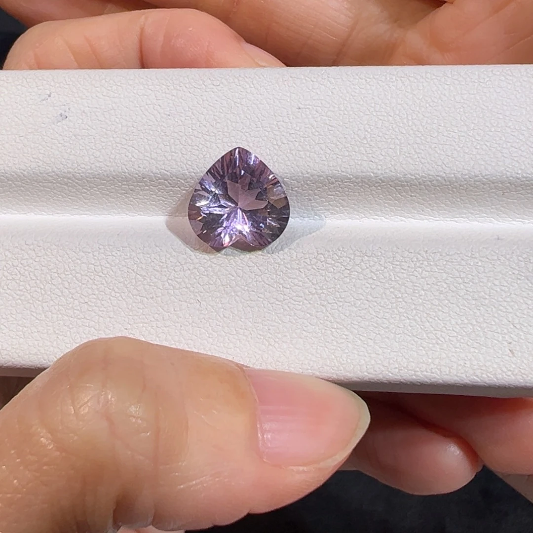 珠宝半成品紫晶未镶嵌3.8ct不退换