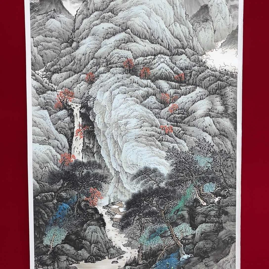 国画凌行志手绘作品