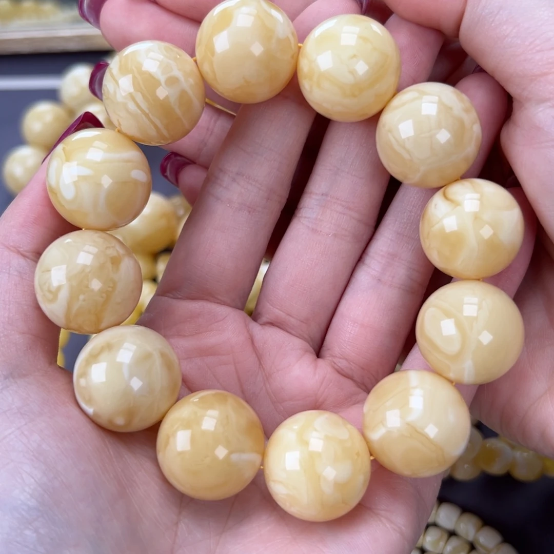 琥珀手链未镶嵌59.2妖花