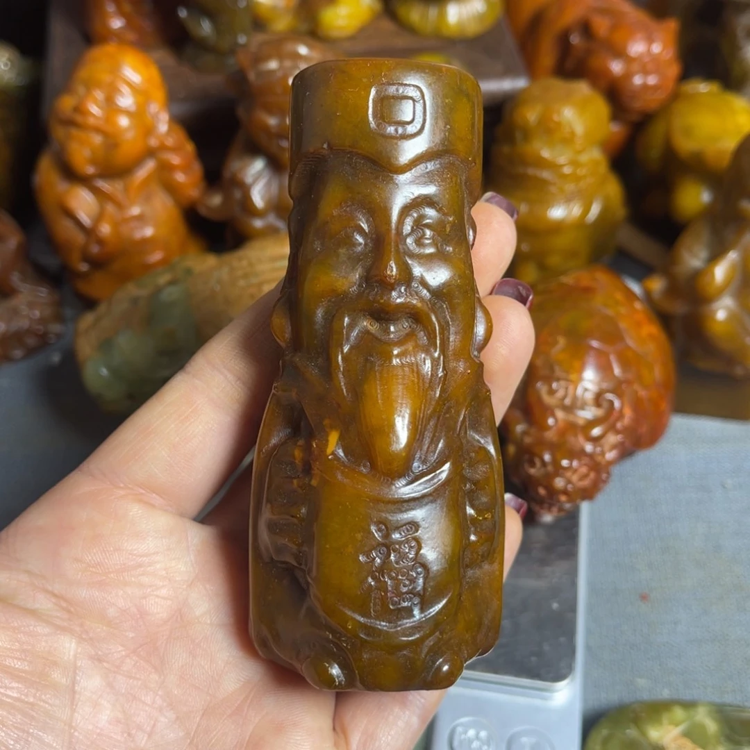 蛇纹石玉合金颈饰