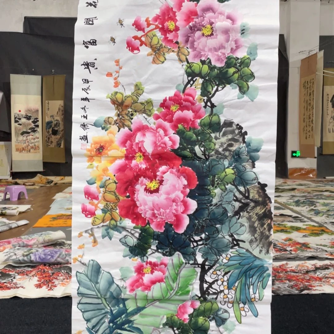 国画国画作品画心一张