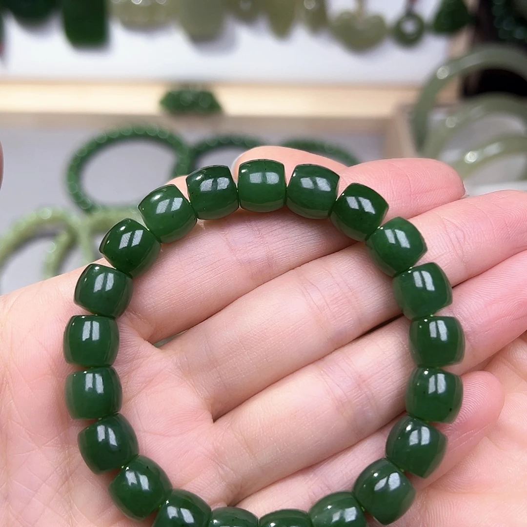 和田玉（碧玉）手链未镶嵌