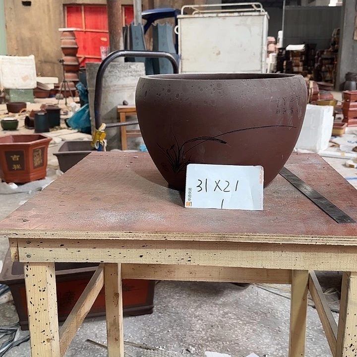 紫砂花盆紫砂花盆