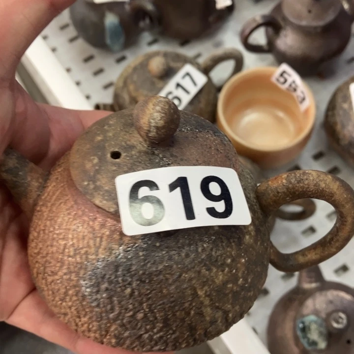 柴烧茶具茶杯大放漏