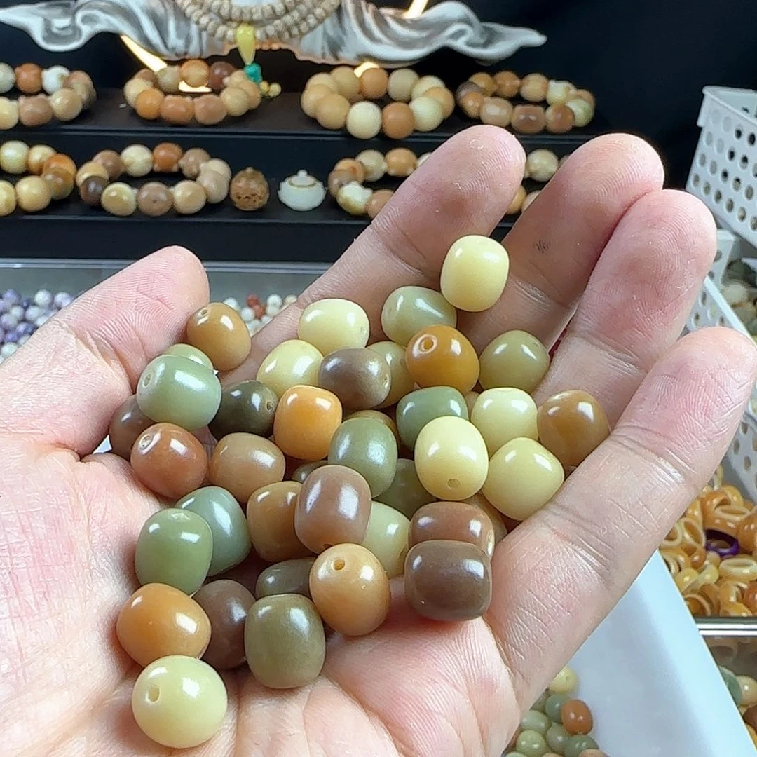 菩提根/象牙果手串卡12干枯玫瑰年糕100颗➕20颗