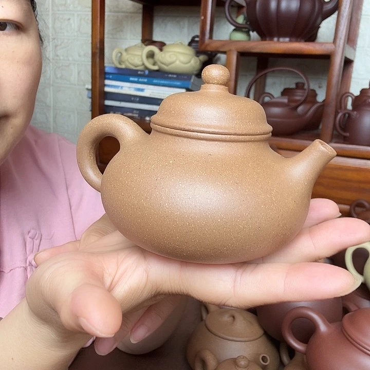 茶壶紫砂容天240cc半手工